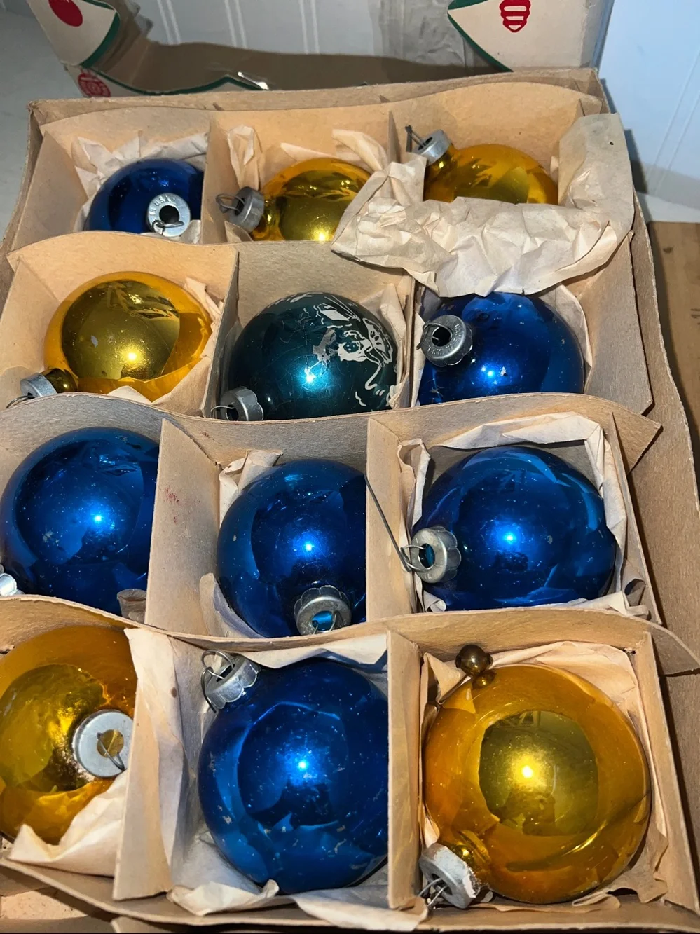 Shiny Brite Mercury Glass Ornaments Bo Peep nursery